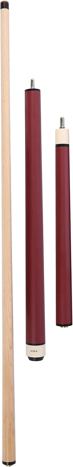 ASKA 25-Ounce Heavy Hitter Matte Jump Break Cue Stick JBC, 3pc Cue, Jump/Break Cue. 14-mm Tip, Hard Rock Canadian Maple Shaft