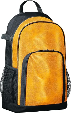 Augusta Sportswear Backpack, Gold Glitter/Black, One Size