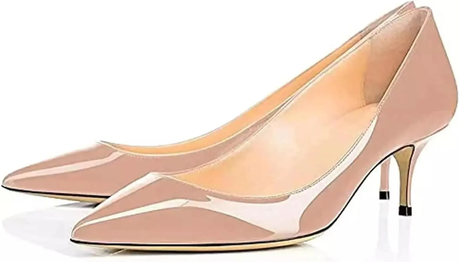 Axellion Women's 2.5IN High Heels Stiletto Pumps Pointed Toe Dress Wedding Shoes, Comfortable & Elegant for Work, Prom, and Evening Events