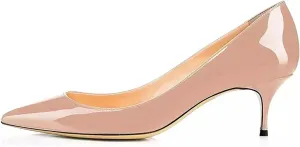 Axellion Women's 2.5IN High Heels Stiletto Pumps Pointed Toe Dress Wedding Shoes, Comfortable & Elegant for Work, Prom, and Evening Events