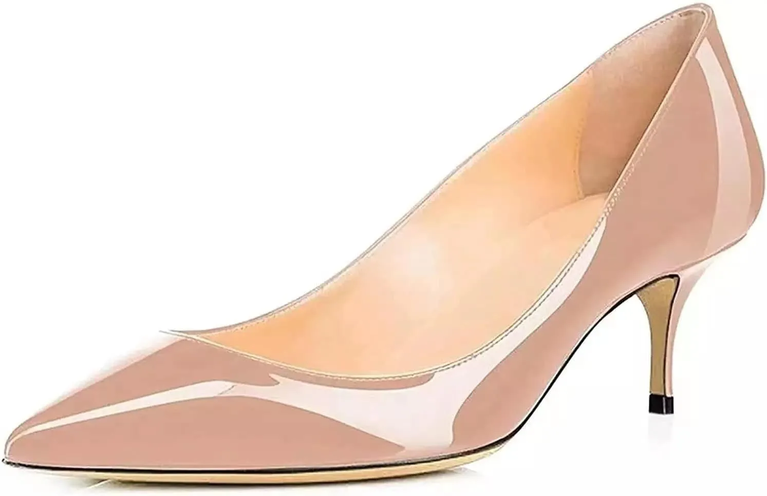 Axellion Women's 2.5IN High Heels Stiletto Pumps Pointed Toe Dress Wedding Shoes, Comfortable & Elegant for Work, Prom, and Evening Events
