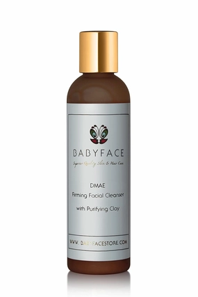 Babyface DMAE Firming Facial Cleanser with Purifying Clay, Pore Reducing, 4.4 oz.