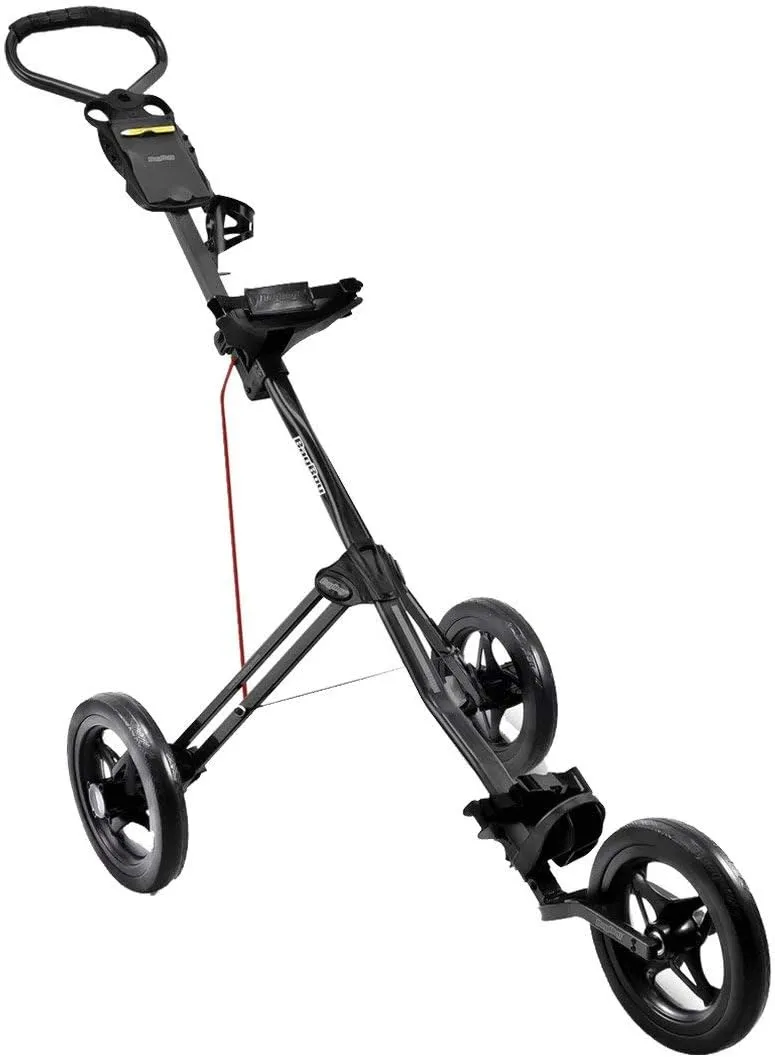 Bag Boy Express 500 Push Cart,Matte Black/Red, 35" x 13" x 10"(Approx Folded)