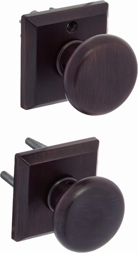 Baldwin PSTUBCSR260 Reserve Passage Tube with Contemporary Square Rose in Bright Chrome Finish