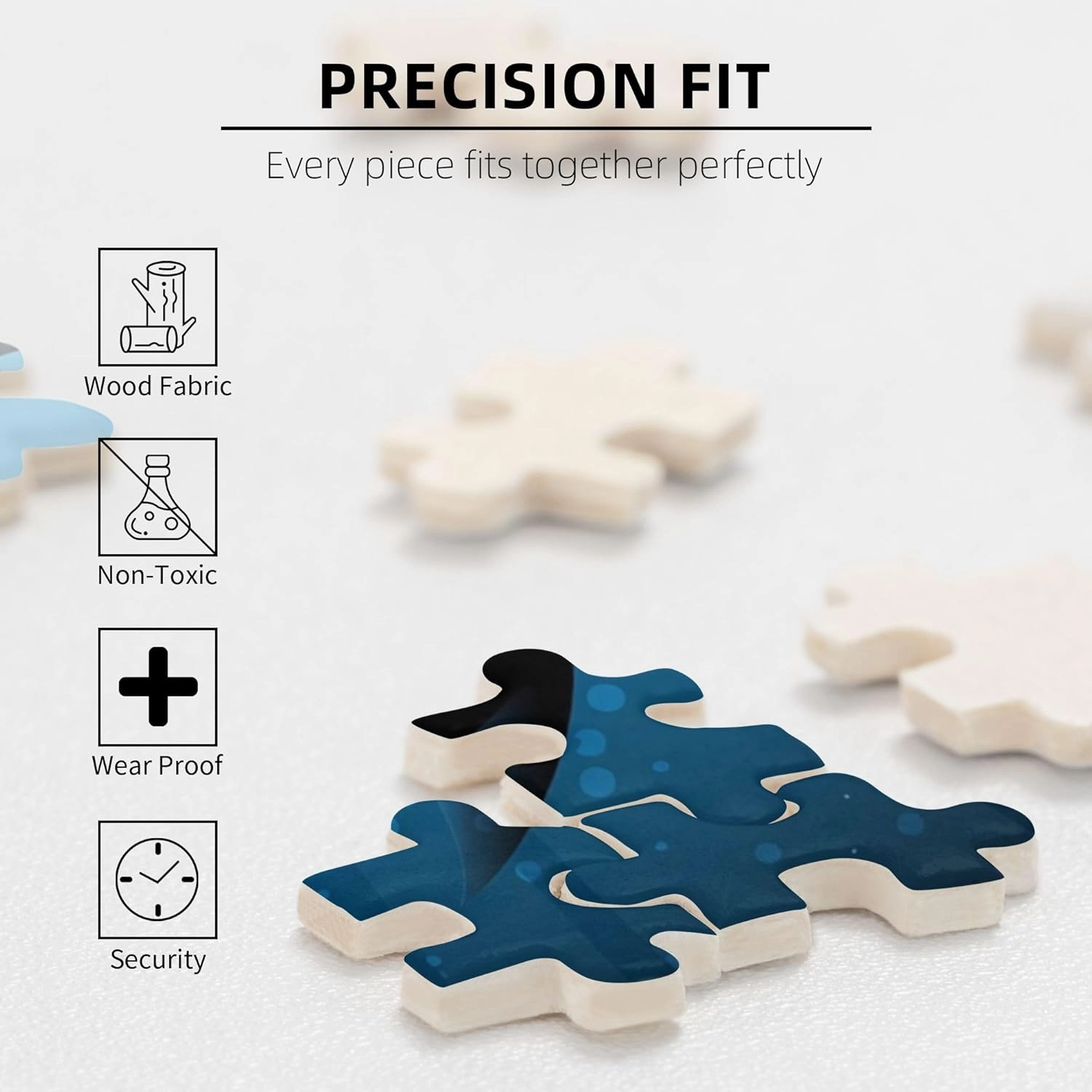 Ballet Print,300PCS Wooden Picture Puzzle for Adults,Ballerinas Dancing in Poses,High Resolution, Matte Finish,Smooth Edging,Pink Green(Horizontal)
