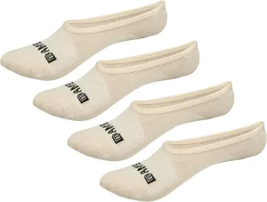 Bamboo Sports Super Low Cut No Show Socks- Breathable, Moisture Wicking, Odor Eliminating 4 Pair