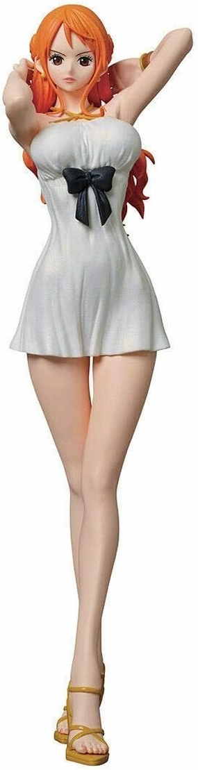 Banpresto One Piece Film Gold Glitter & Glamours Nami Movie Style Action Figure (White Dress Version)