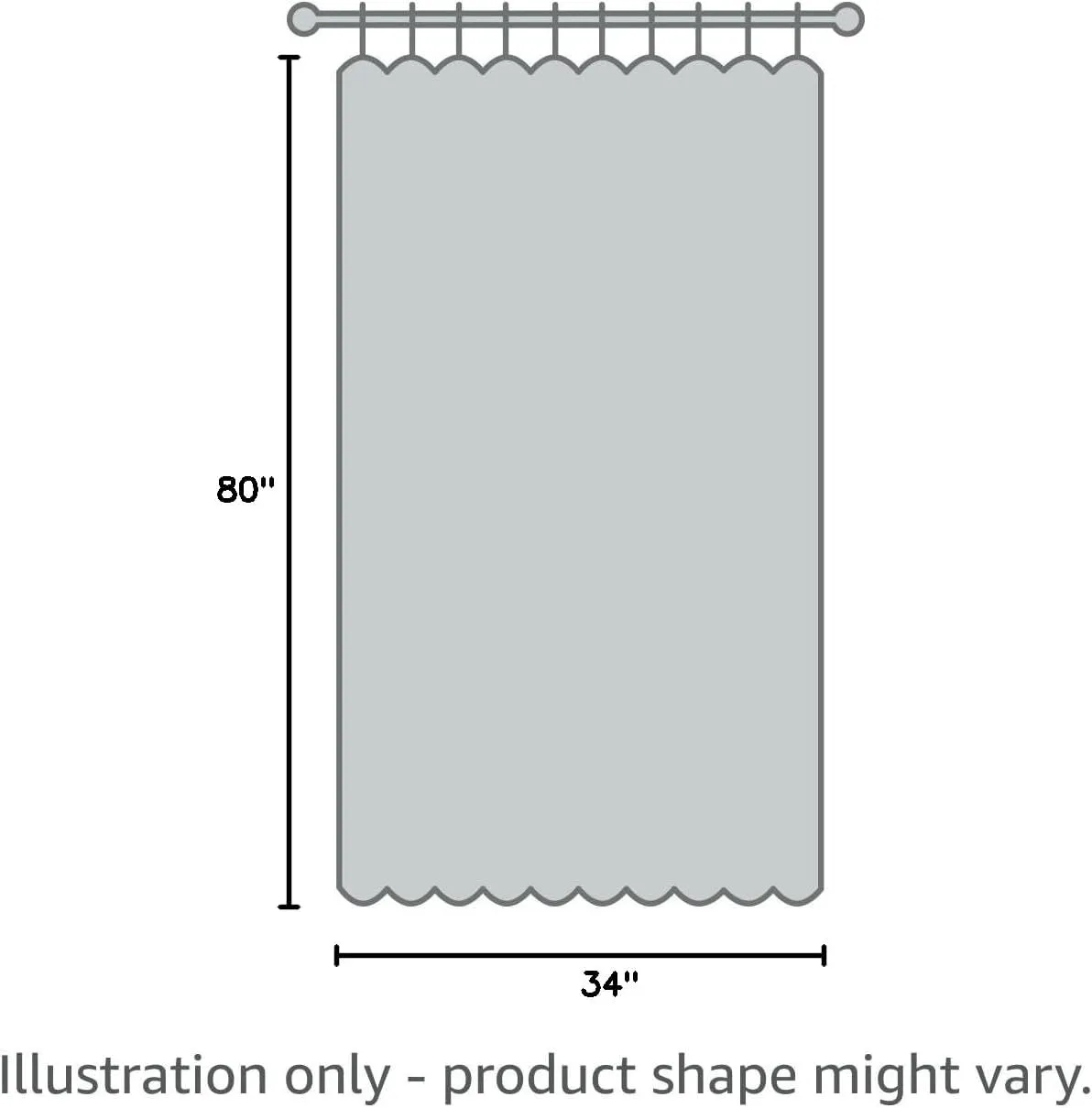 Barn Door Curtains for Doorways – Rustic Farmhouse Privacy Curtain with Grommets for Closet, Bedroom, Living Room, or Room Divider, 34" W x 80" L