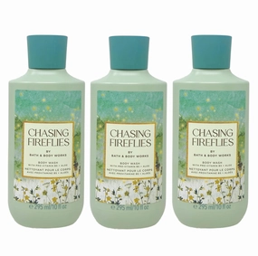 Bath and Body Work Chasing Fireflies 3 Pack Body Wash Bundle - Full Size
