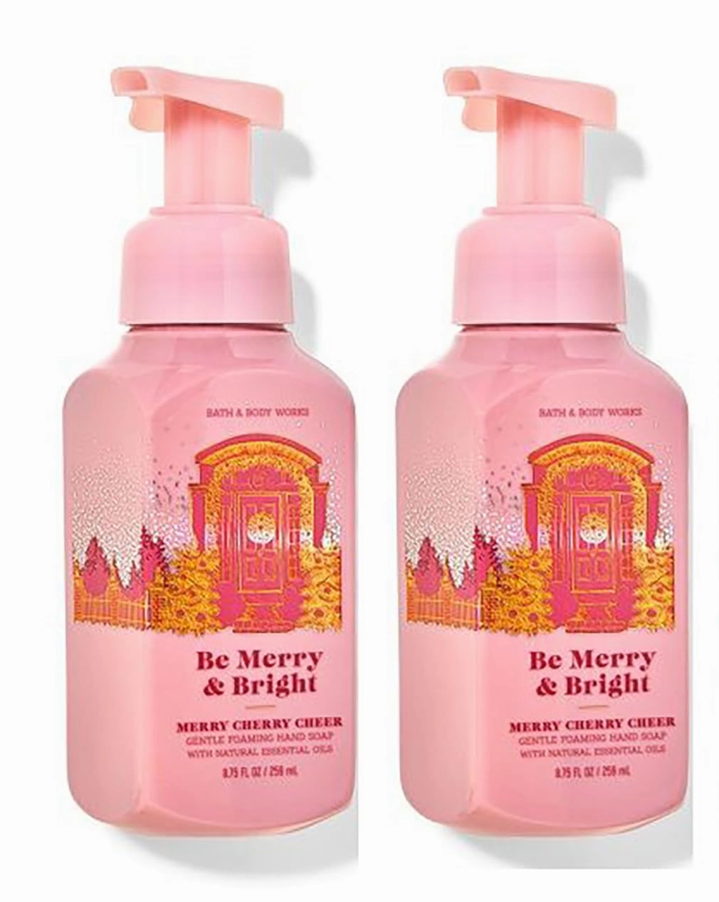 Bath and Body Works Gentle & Clean Foaming Hand Soap 8.75 Ounce 2-Pack (Be Merry A Bright)