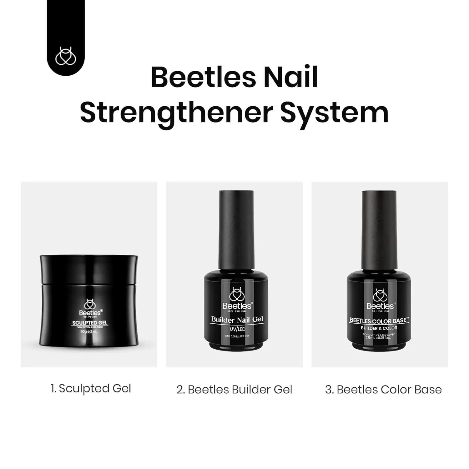 Beetles Builder Gel for Nails-10 in 1 30g *3 Colors Builder Gel Nail Kit Nail Extension Clear Nude Pink Hard Gel Sculpted Gel with Base Top Coat Nail Forms Nail Pen Nail Art Manicurist Gift for Women