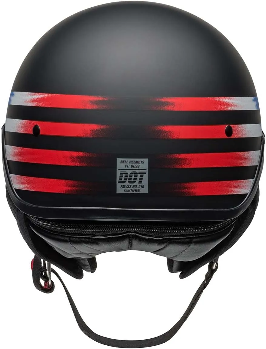 BELL Pit Boss Helmet (Matte Banner Black/Red - Medium)