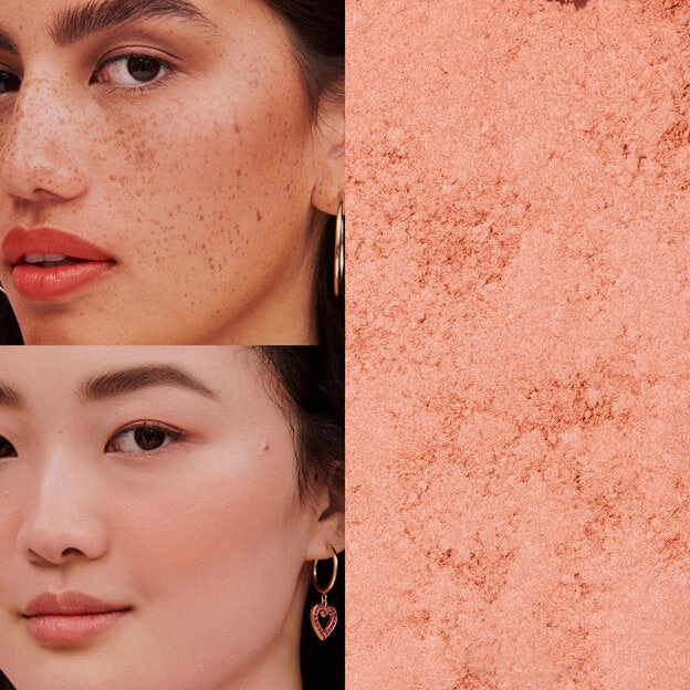 Benefit-Peachin' Shimmery Powder Blush - Golden Peach