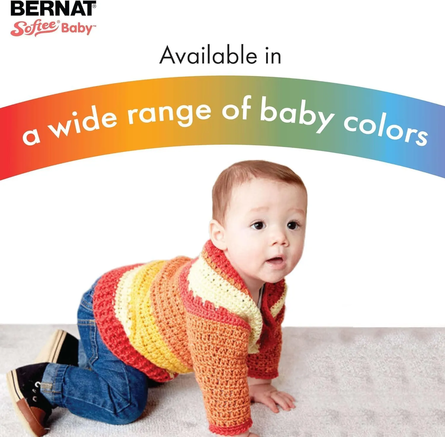 Bernat Softee Baby Soft Peach Yarn - 3 Pack of 141g/5oz - Acrylic - 3 DK (Light) - 362 Yards - Knitting/Crochet
