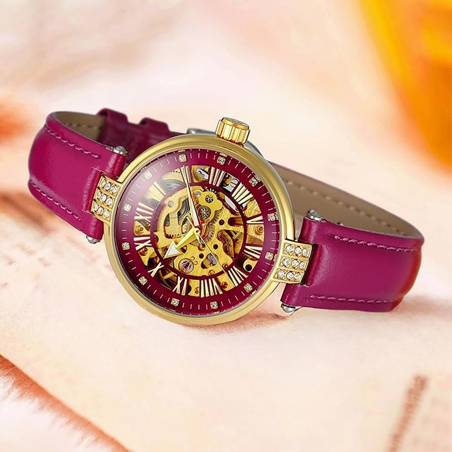 BESTKANG Womens Watch Automatic Mechanical Dress Waterproof Luminous Fashion and Leisure Watches for Women