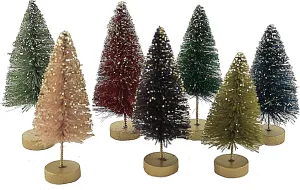 Bethany Lowe Designs LC0664 Jewel-Tide Bottle Brush Tree Mini Set, Multicolored, 4.250