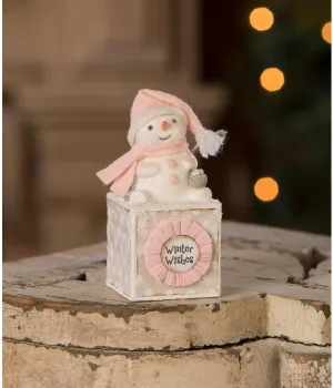 Bethany Lowe Winter Wishes Snowgirl 4.5" MA3085