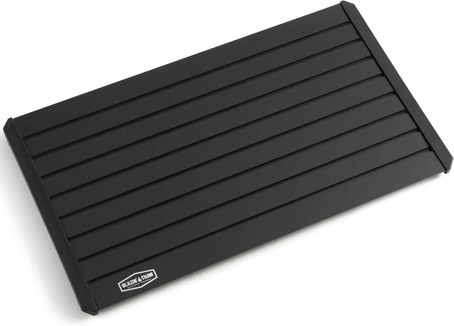 BLAZIN' THAW Defrosting Tray for Frozen Meat | 16" Family-Size | Aluminium Plate for Thawing Frozen Food | Natural Thawing Process | No Microwaves, No Cold/Warm Water Required |