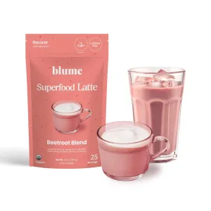Blume Beetroot Latte | Energizing Beet Powder Blend with Clove, Cinnamon, & Ginger | Antioxident Rich and Caffeine Free | Vegan, Keto Friendly, & Gluten Free | 25 Servings
