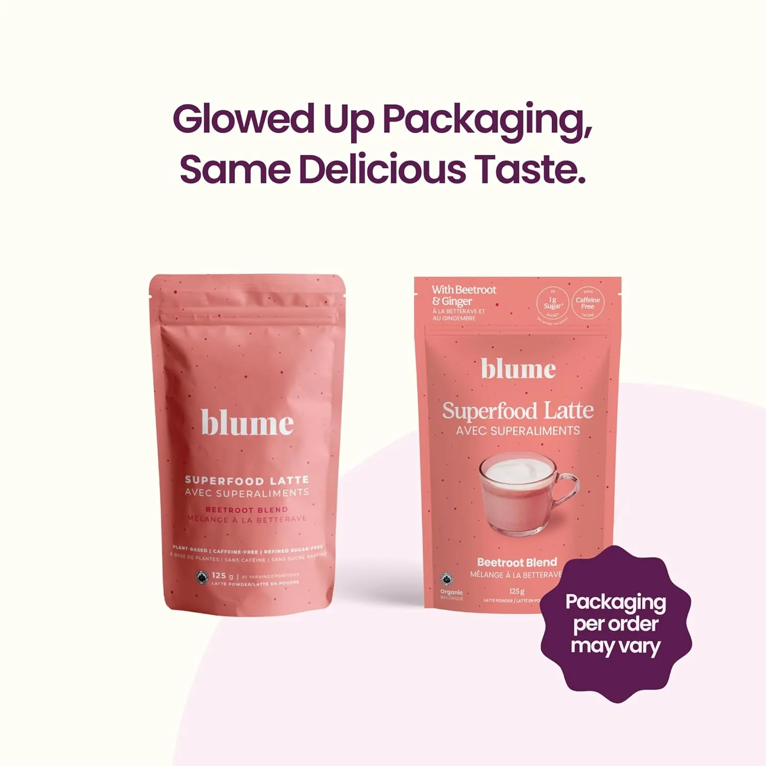Blume Beetroot Latte | Energizing Beet Powder Blend with Clove, Cinnamon, & Ginger | Antioxident Rich and Caffeine Free | Vegan, Keto Friendly, & Gluten Free | 25 Servings