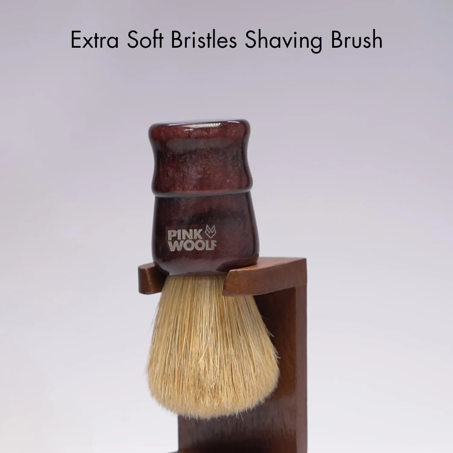 Boar Bristle Shaving Brush for Men | 28mm Knot Shaving Brush for Rich Lather | Soft Bristles Gentle on Skin | Maroon Handle | Classic Wet Shaving Brush for Smooth, Comfortable Shave