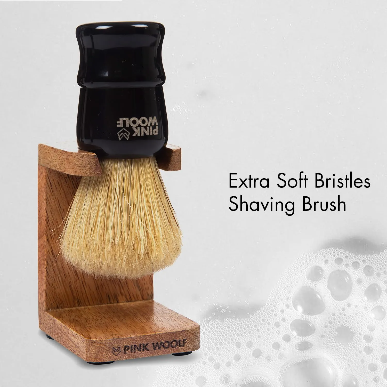 Boar Shaving Brush for Men | Black Handle, 25mm Knot | Classic Wet Shaving Brush for Rich Lather | Gentlemen’s Grooming Accessory for Traditional Shave Routine