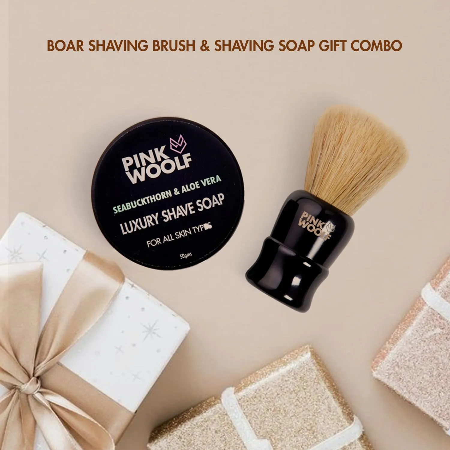 Boar Shaving Brush for Men | Black Handle, 25mm Knot | Classic Wet Shaving Brush for Rich Lather | Gentlemen’s Grooming Accessory for Traditional Shave Routine