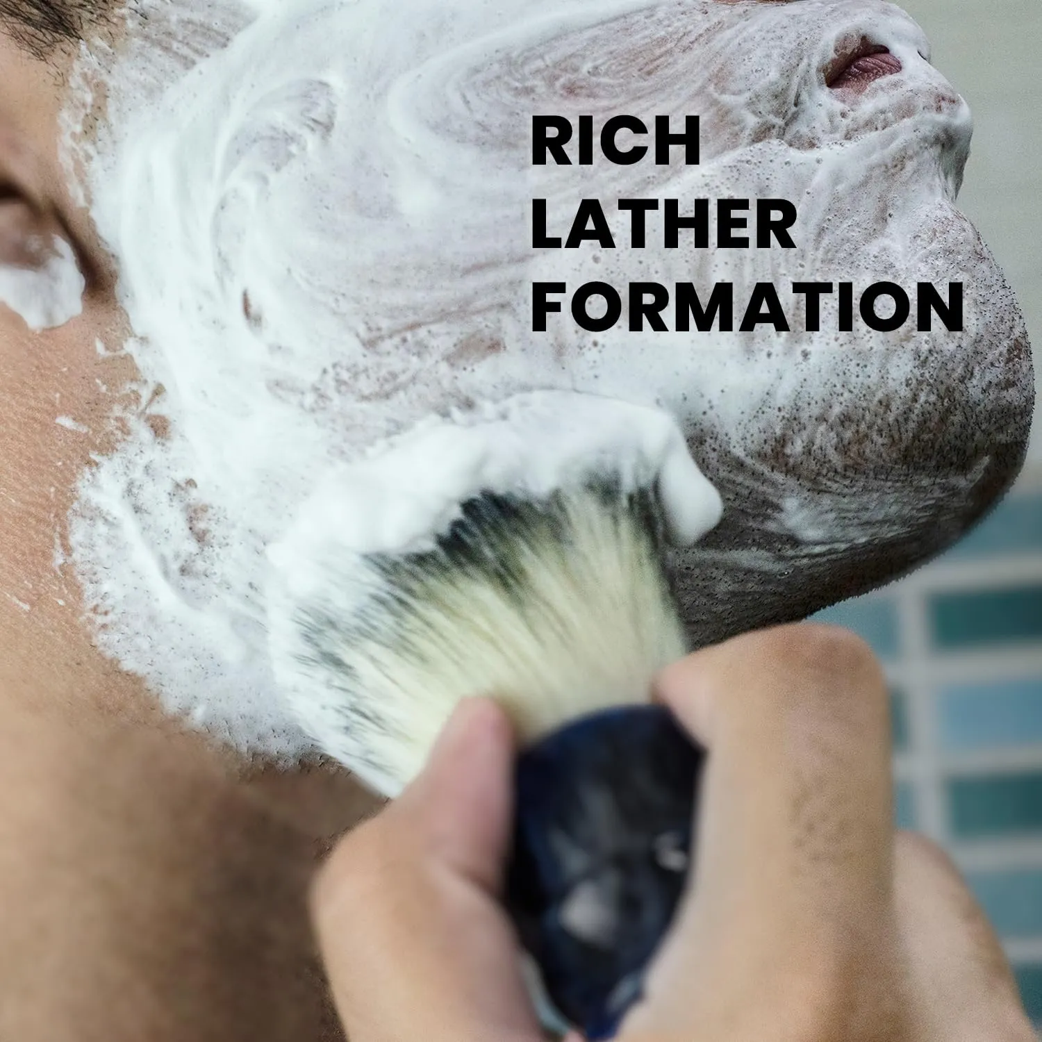Boar Shaving Brush for Men | Black Handle, 25mm Knot | Classic Wet Shaving Brush for Rich Lather | Gentlemen’s Grooming Accessory for Traditional Shave Routine