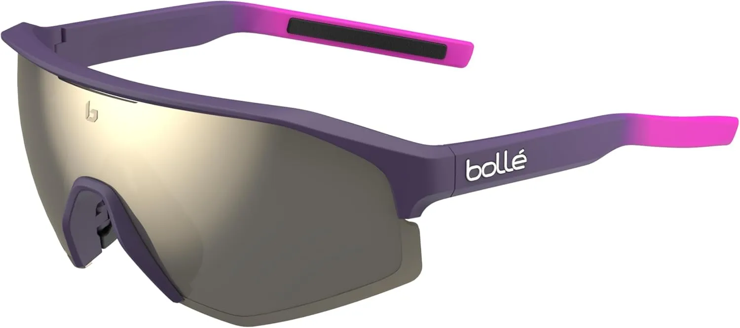 Bollé - LIGHTSHIFTER, Burgundy Pink Matte, TNS Gold, Medium, Sunglasses, Unisex, Adult