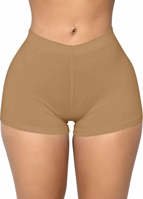 BORIFLORS Women's Sexy Workout Gym Biker Elastic Waist Booty Shorts