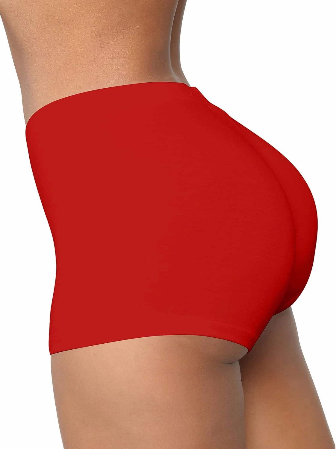 BORIFLORS Women's Sexy Workout Gym Biker Elastic Waist Booty Shorts
