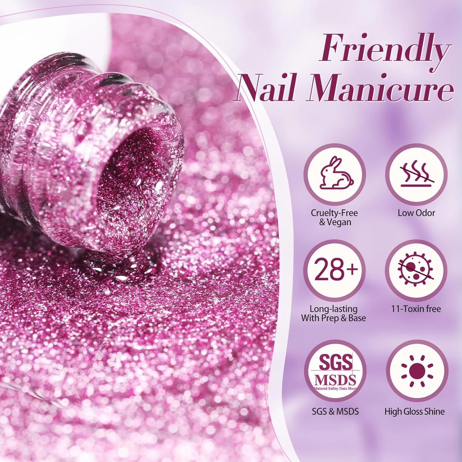 Born Pretty Magnetic Gel Polish Platinum Glitter Cat Magnetic Gel Nail Polish Pink Red Purple Green Nail Salon DIY at Home