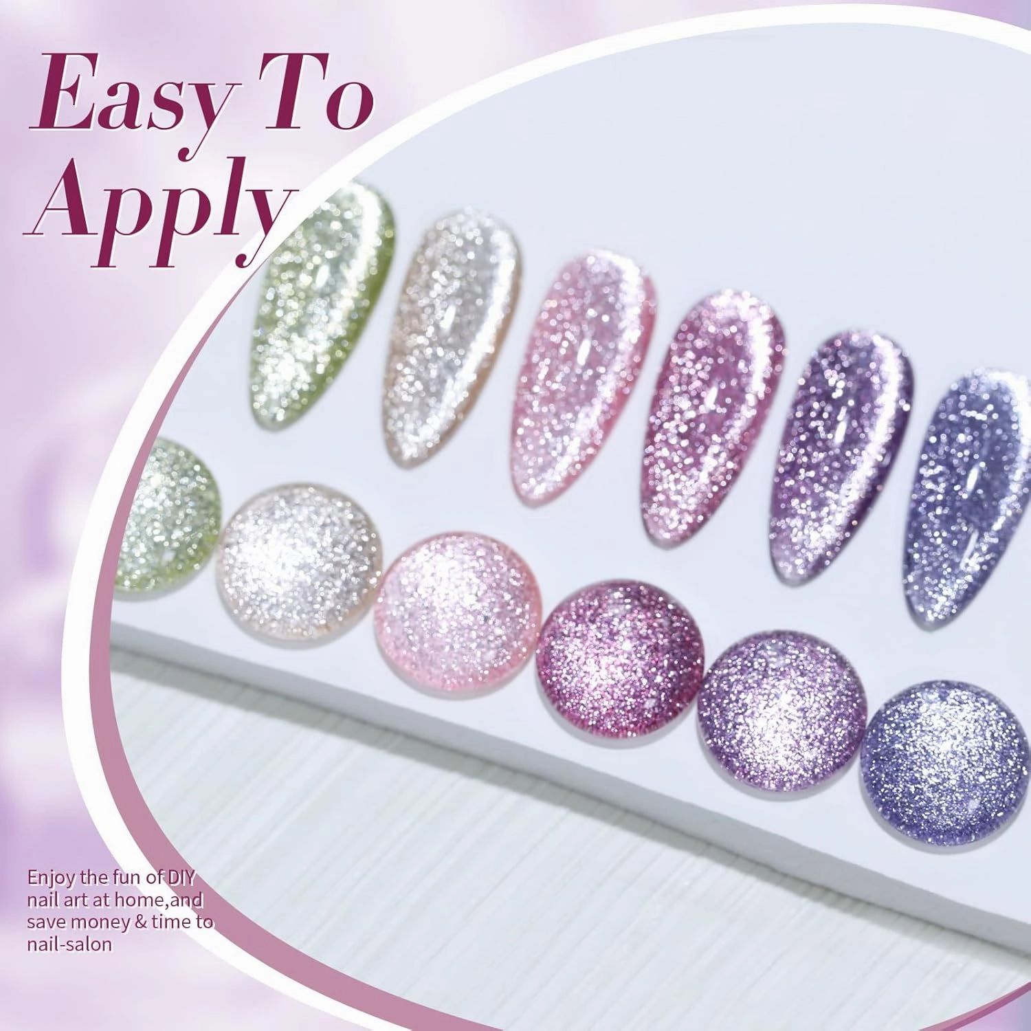 Born Pretty Magnetic Gel Polish Platinum Glitter Cat Magnetic Gel Nail Polish Pink Red Purple Green Nail Salon DIY at Home