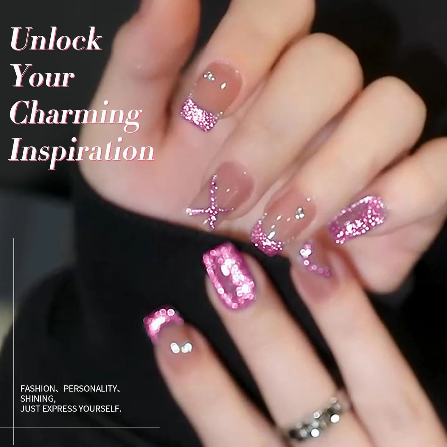 Born Pretty Magnetic Gel Polish Platinum Glitter Cat Magnetic Gel Nail Polish Pink Red Purple Green Nail Salon DIY at Home
