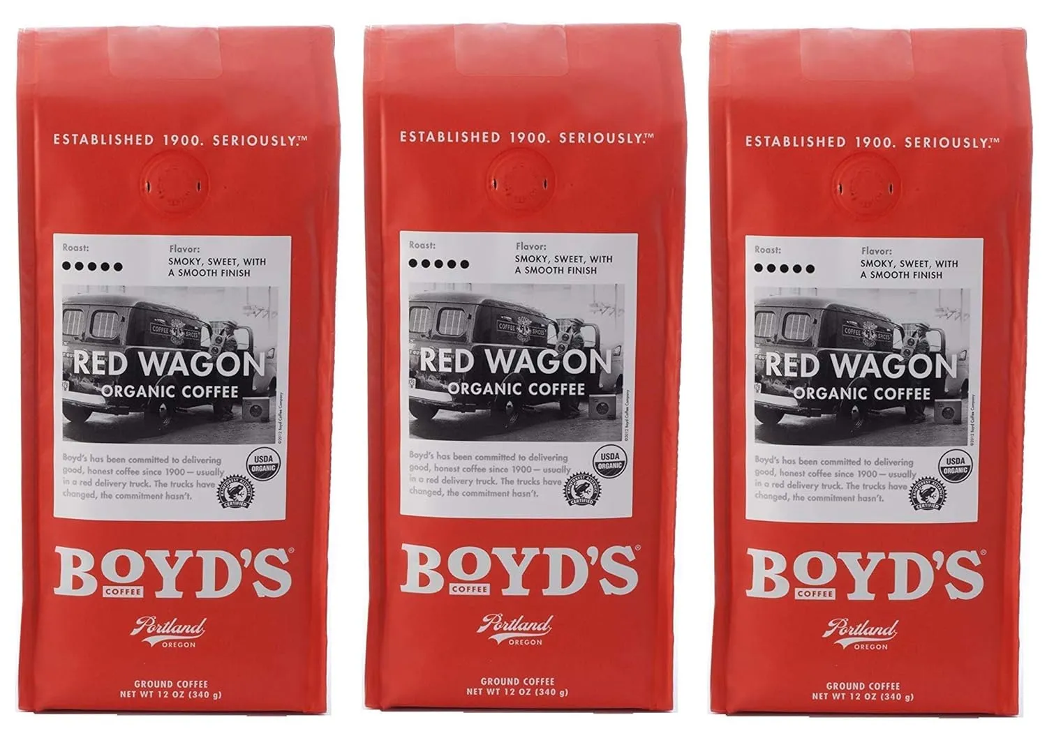 Boyds Coffee Red Wagon