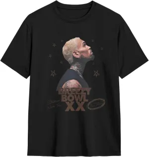 Breezy Xx 2025 Music Tour T-Shirts Unisexr Funnytrendy Cotton Tops Black
