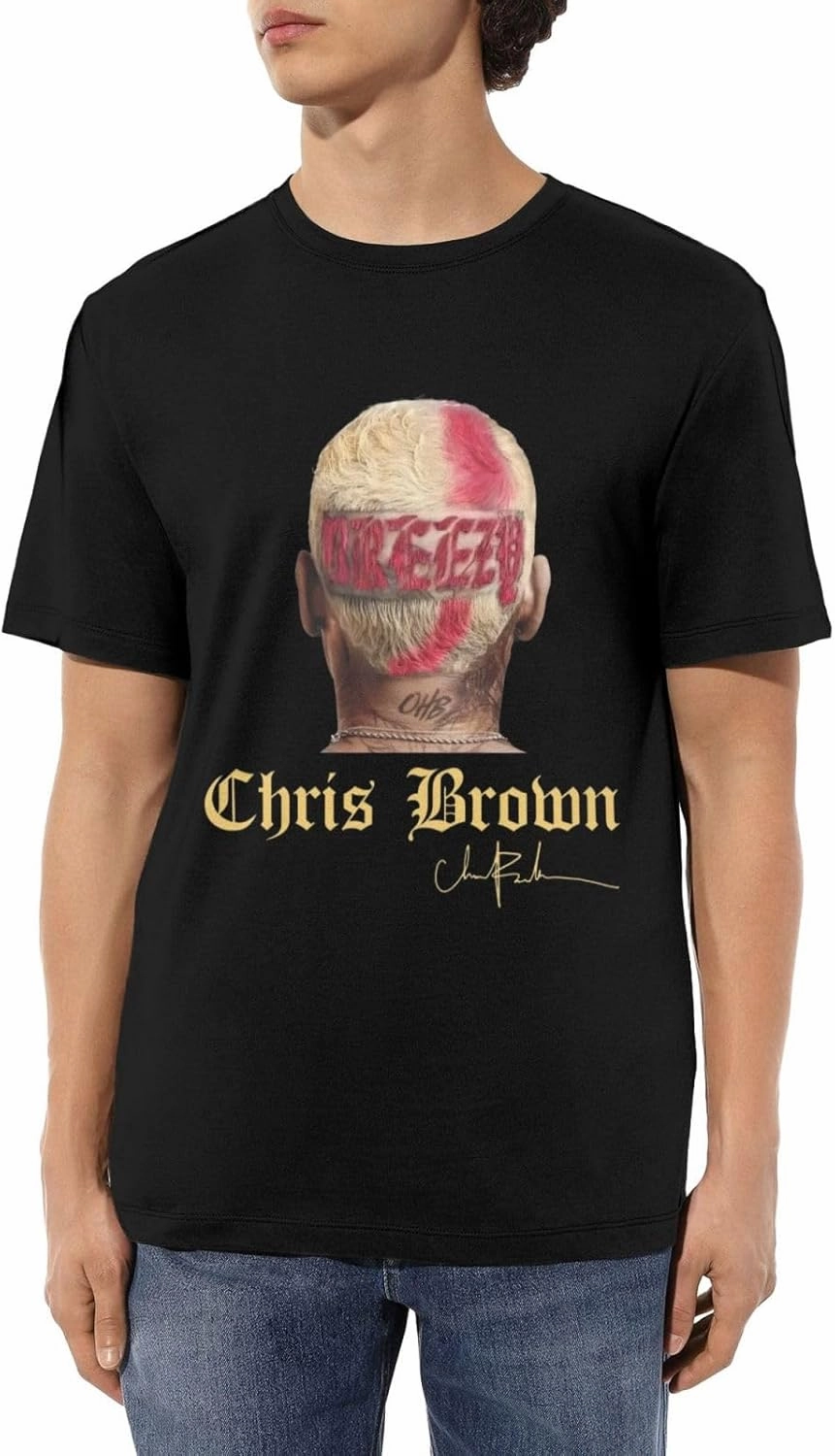 Breezy Xx 2025 Music Tour T-Shirts Noveltyfine Cotton Tops Black
