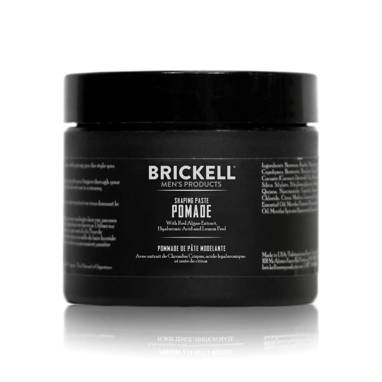Brickell Men's Products Shaping Paste Pomade For Men, All Natural, Texturizing Wax Pomade, 2 Ounce, Scented