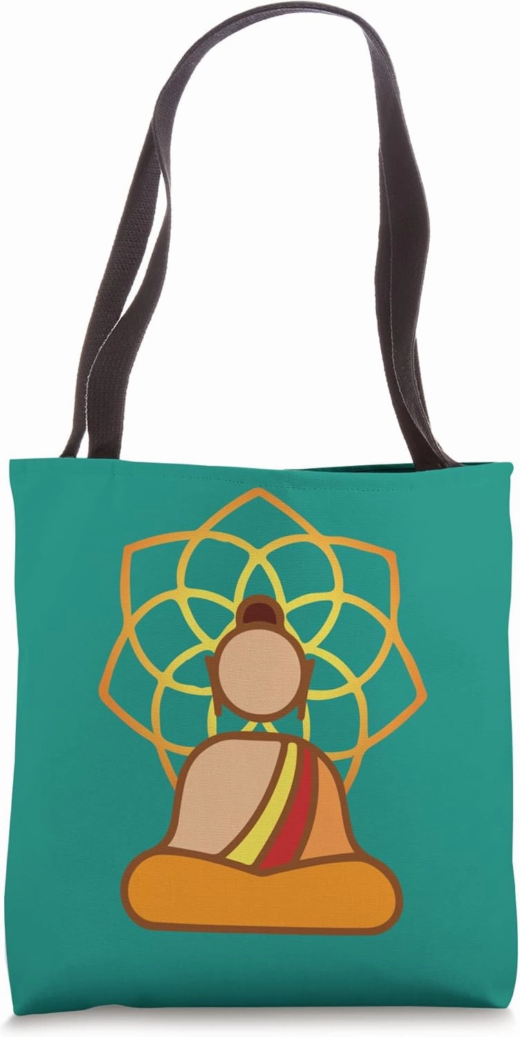 Buddha Meditation - Lotus Mandala Spiritual Peace Zen Yoga Tote Bag
