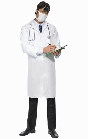 Budget Doctor Lab Coat and Facepiece