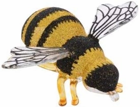 Bumblebee Honey Bee Christmas Ornament Blown Glass by Robert Stanley