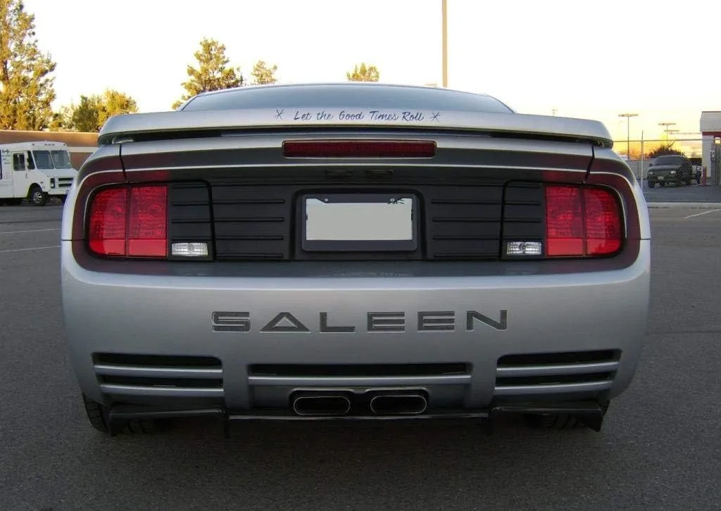 Bumper Raised Letters Compatible with 2005-2009 Saleen Models (Matte Black)