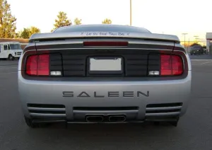 Bumper Raised Letters Compatible with 2005-2009 Saleen Models (Matte Black)