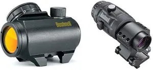 Bushnell Trophy TRS-25 Red Dot Sight Riflescope, 1x25mm, Black Optics, 3X Magnifier, Matte Black