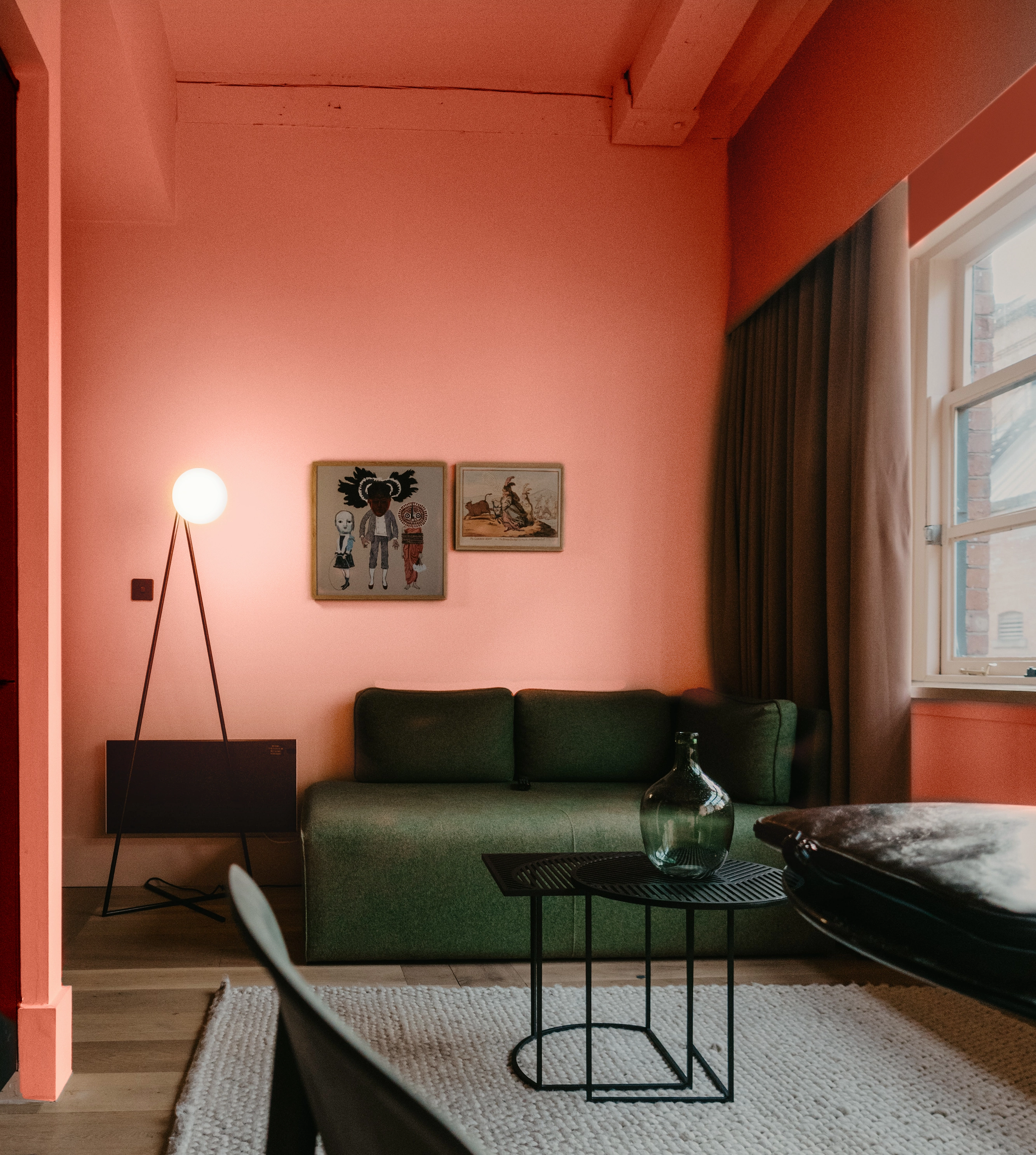 Calming Peach eggshell paint