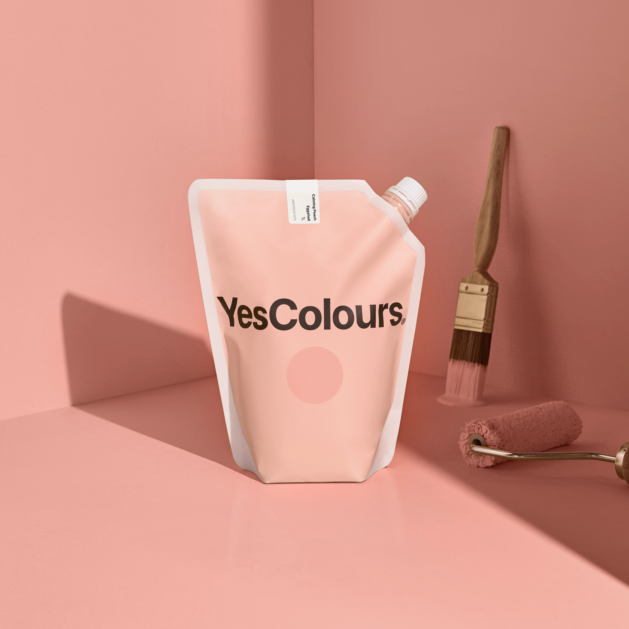 Calming Peach eggshell paint