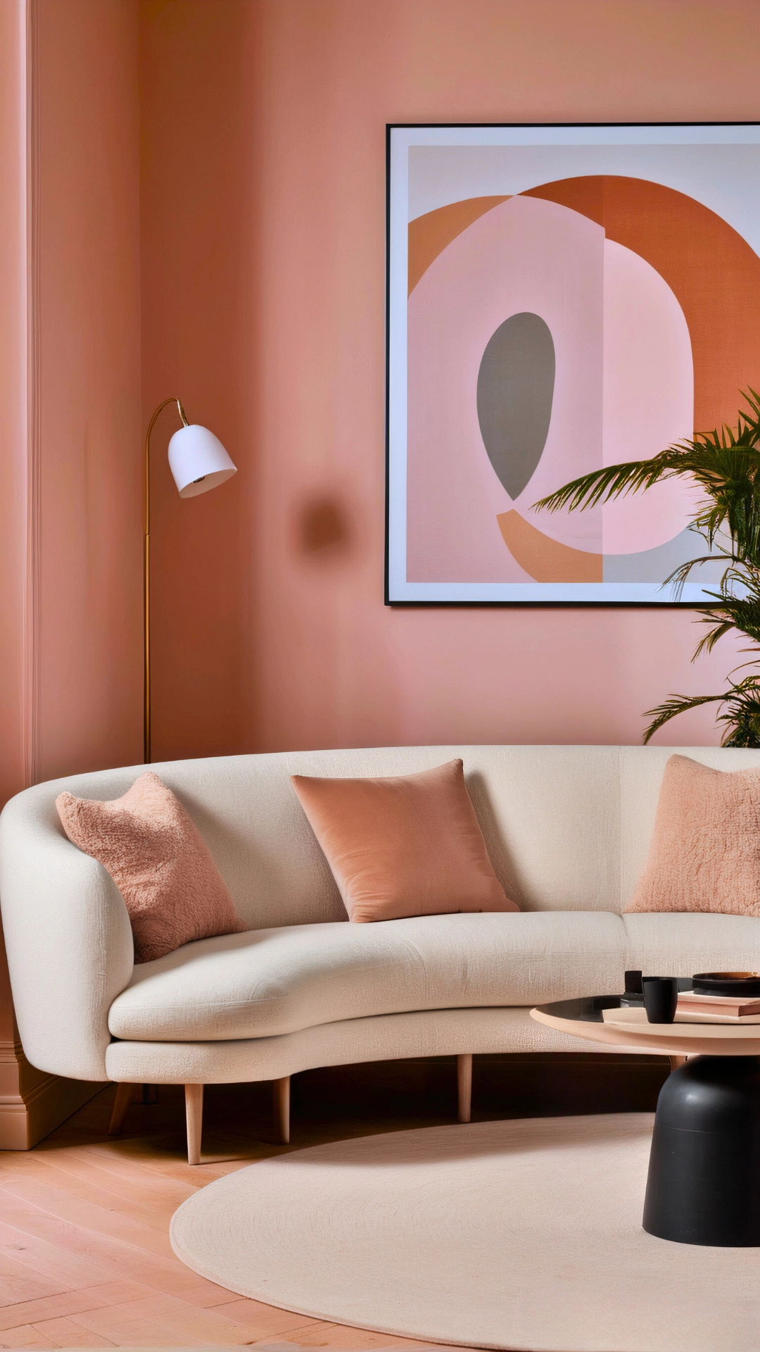 Calming Peach eggshell paint