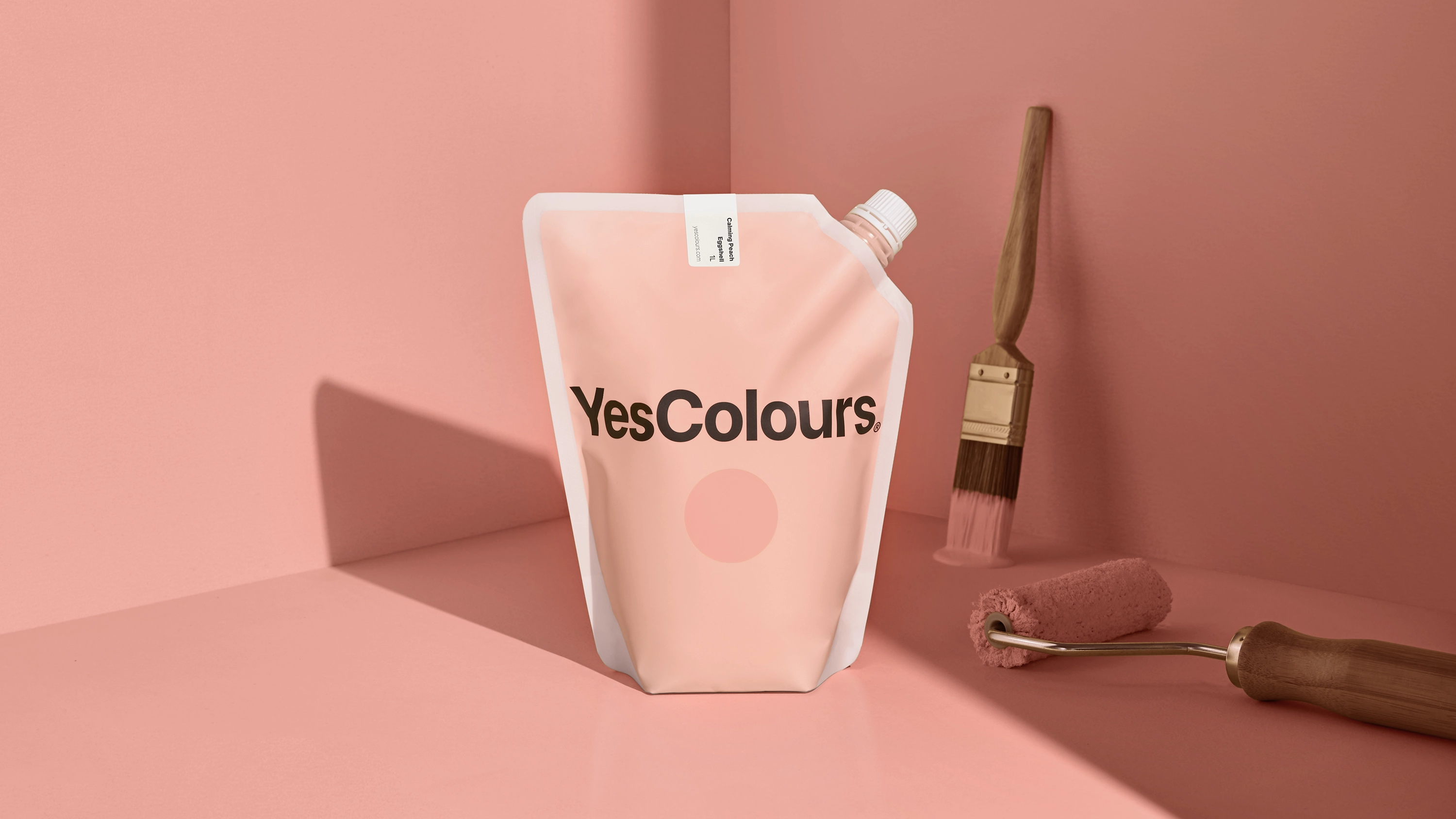 Calming Peach eggshell paint