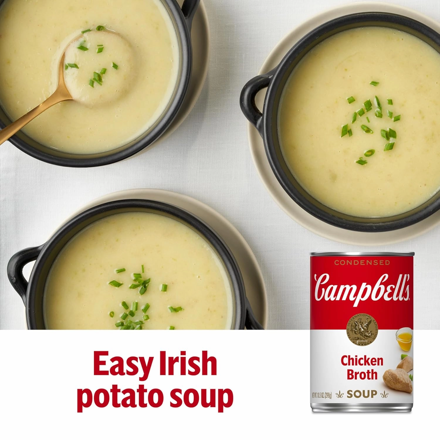 Campbell's Condensed Chicken Broth, 10.5 Ounce Can (Pack of 12)