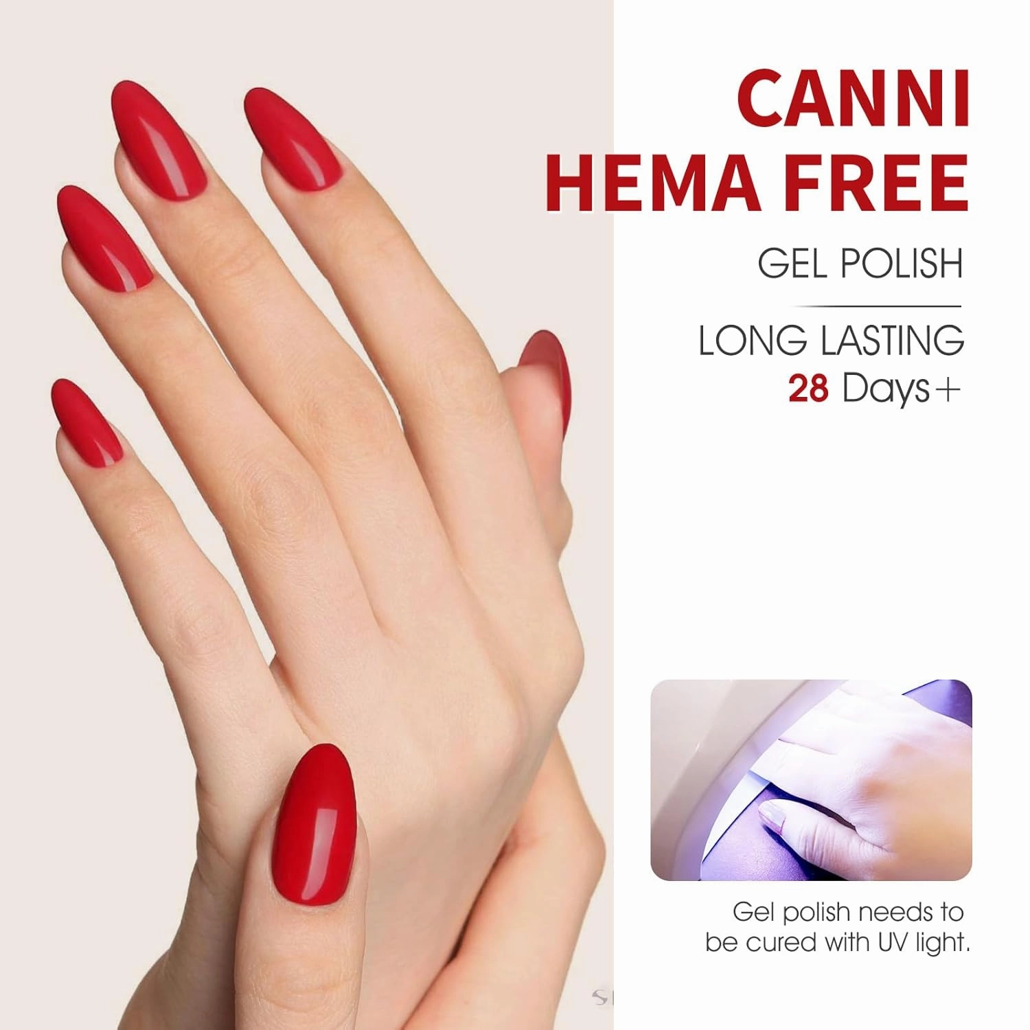 CANNI 6Pcs 9ml Gel Nail Polish Set- White Glitter Gold Emerald Green Burgundy Red Gel Polish Kit Christmas Colors DIY at Home Salon New Year's Gifts for Girls